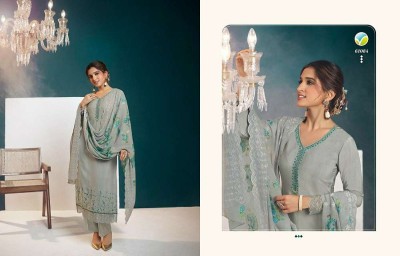 Vinay Fashion Silkina Royal Crepe vol 40 Embroidered Dress Materials catalogue wholesale price   salwar kameez catalogs