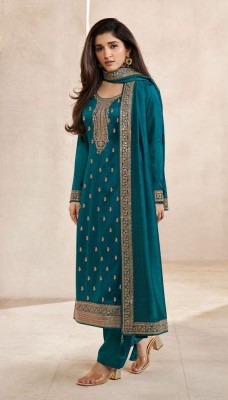 Vinay Kaseesh Aanchal Hitlist Design no 64591 to 64597 Silk Georgette Embroidered Dress Material catalogue  salwar kameez catalogs