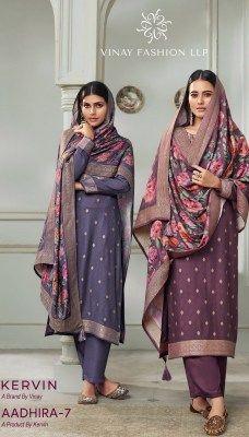 Vinay Kervin Aadhira Vol 7  Design No 70171 to 70176 Series Viscous Pashmina Unstitched Winter Collection Suits  vinay fashion 