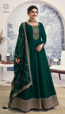 Vinay Kuleesh Aaliya Vol 2 Design No 67741 to 67746 Designer Embroidered Silk Georgette Anarkali  Dress Wholesale Rate  salwar kameez catalogs