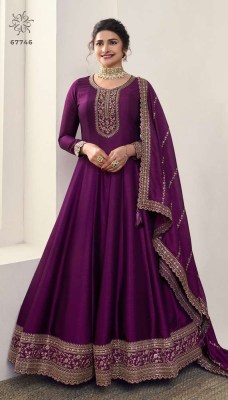 Vinay Kuleesh Aaliya Vol 2 Design No 67741 to 67746 Designer Embroidered Silk Georgette Anarkali  Dress Wholesale Rate  salwar kameez catalogs