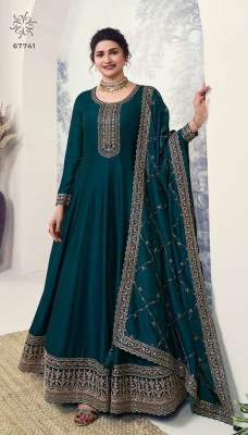 Vinay Kuleesh Aaliya Vol 2 Design No 67741 to 67746 Designer Embroidered Silk Georgette Anarkali  Dress Wholesale Rate  salwar kameez catalogs