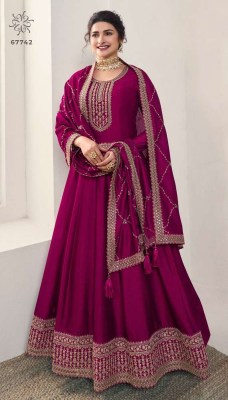 Vinay Kuleesh Aaliya Vol 2 Design No 67741 to 67746 Designer Embroidered Silk Georgette Anarkali  Dress Wholesale Rate  salwar kameez catalogs