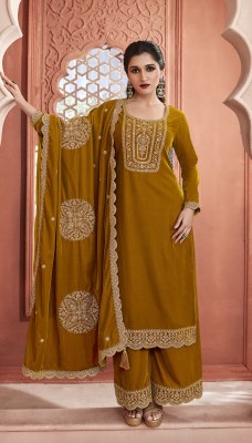 Vinay fashion LLP by Kervin embroidered velvet top bottom with dupatta catalogue at wholesale price  salwar kameez catalogs