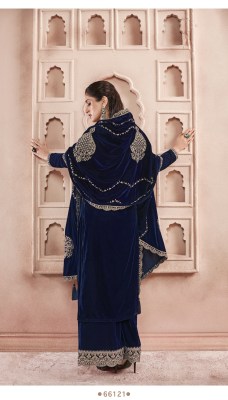 Vinay fashion LLP by Kervin embroidered velvet top bottom with dupatta catalogue at wholesale price  salwar kameez catalogs