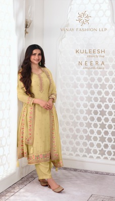 Vinay fashion by Kuleesh present Neera embroidered unstitched salwar kameez catalogue  vinay fashion 