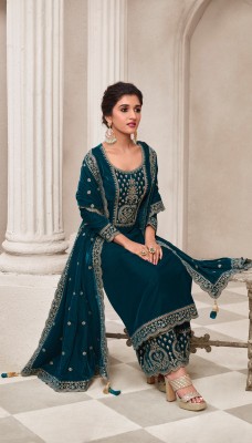 Vinay fashion by kervin designer heavy velvet embroidered salwar kameez catalogue at wholesale price  salwar kameez catalogs