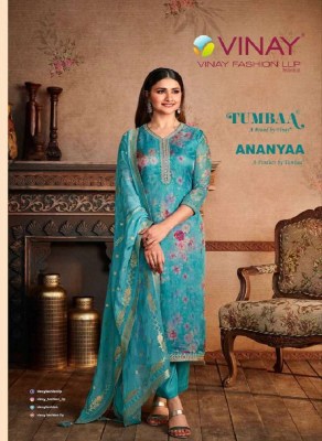 Vinay fashion tumbaa anayaa organza digital printed ready made salwar kameez catalogue wholesale rate in India  vinay fashion 