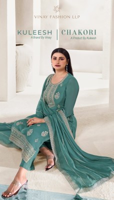 Vinay kuleesh by Chakori thread embroidered unstitched salwar kameez catalogue at amaviexpo vinay fashion 