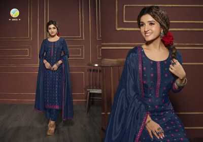 Vinay tumbaa by vani meenakariwork readymade salwar suit  dupatta catlog at wholesale price  vinay fashion 