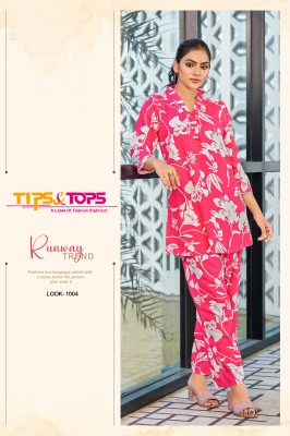 Viona by Tips and tops Heavy reyon printed Fancy Co ord set collection with low price co ord set catalogs