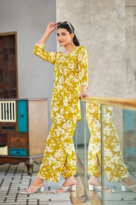 Viona by Tips and tops Heavy reyon printed Fancy Co ord set collection with low price co ord set catalogs