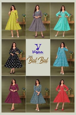 Viyaa Designer Bul Bul Aliya Style Ghera Kurti catalogue  kurtis catalogs