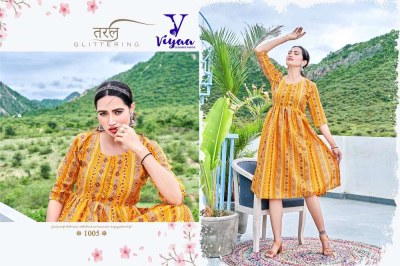 Viyaa Designer Cindrella pure rayon naira cut festive wear wholesale Kurti  kurtis catalogs