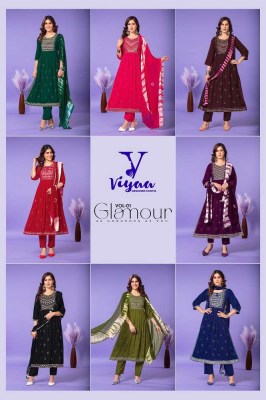 Viyaa Designer Glamour Vol 1 Nyra Cut Kurti Catalogue Wholesaler  kurtis catalogs