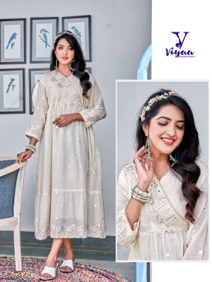 Viyaa Designer Milky Mul Mul Pure Cotton Anarkali Stylish Wholesale Kurti catalogue    kurtis catalogs