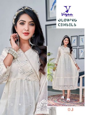 Viyaa Designer Milky Mul Mul Pure Cotton Anarkali Stylish Wholesale Kurti catalogue    kurtis catalogs