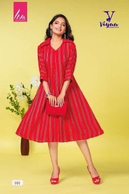 Viyaa Designer Pretty girl vol 1 rayon long gown stylish Kurti catalogue wholesaler  kurtis catalogs