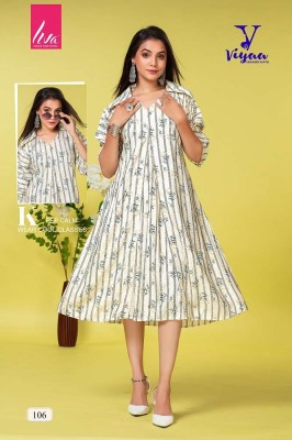 Viyaa Designer Pretty girl vol 1 rayon long gown stylish Kurti catalogue wholesaler  kurtis catalogs