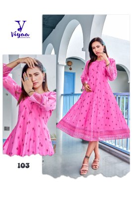 Viyaa Designer by Satrgirl Super Fancy pure chanderi printed kurti catalogue at low rate kurtis catalogs