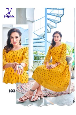 Viyaa Designer by Satrgirl Super Fancy pure chanderi printed kurti catalogue at low rate kurtis catalogs