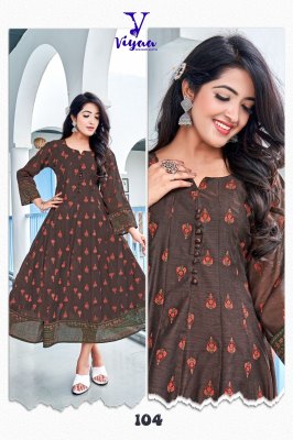 Viyaa Designer by Satrgirl Super Fancy pure chanderi printed kurti catalogue at low rate kurtis catalogs