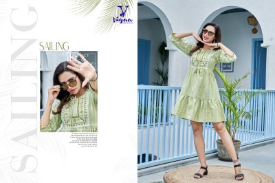 Viyaa designer by popstar V1 finest quality of pure khadi cotton tunic style catalogue at wholesale price kurtis catalogs