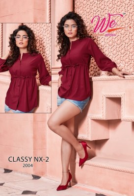 WE women ethnics a brand of kurtis by classy nx 2 designer fancy top at wholesale price western wear catalogs