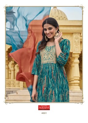 Wanna by Kavya vol 2  Fancy Pure Rayon Printed  3 pcs Kurti With Soft Pant With Fancy Embroidery Belt Catalogue readymade suit catalogs