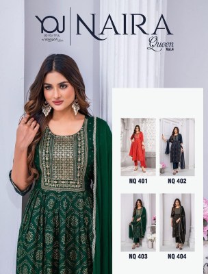 Wanna by Naira queen vol 6 finest quality of  rayon festive printed readymade suit catalogue at wholesale price readymade suit catalogs