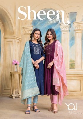 Wanna by Sheen naira vol 3 Fancy Naira Kurti With Pant and Fancy Dupatta Catalogue readymade suit catalogs