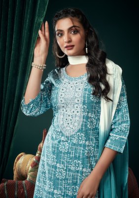 Wanna by ishika  Launch New Super Fancy Cotton Kurti With Cotton Pants and Shiffon Dupatta Catalogue kurtis catalogs