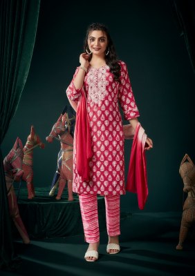 Wanna by ishika  Launch New Super Fancy Cotton Kurti With Cotton Pants and Shiffon Dupatta Catalogue kurtis catalogs