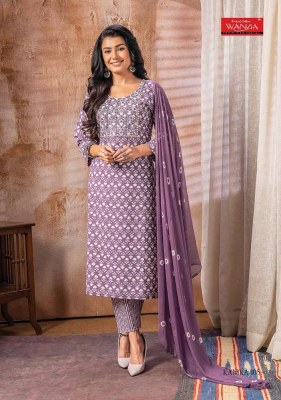 Wanna new Kanika Fancy Cotton Cambric  Thread Work Kurti With Cotton Pant   Chiffon Dupatta Catalogue kurtis catalogs