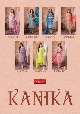 Wanna new Kanika Fancy Cotton Cambric  Thread Work Kurti With Cotton Pant   Chiffon Dupatta Catalogue kurtis catalogs