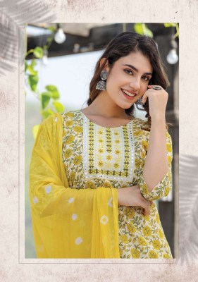 Wanna new launch Anayra Sober Fancy Pure   Rich Cotton Cambric Sober Thread Work Kurti With Cotton Pant Chiffon Dupatta Catalogue kurtis catalogs