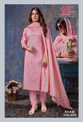 We Women Ethnics Roam Pure Cotton Kurti Pant Dupatta Set Kurti catalogue wholesaler  kurtis catalogs