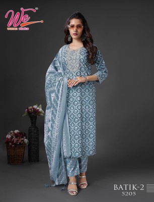 We by Batik 2 exclusive pure cotton printed elegant kurti pant and dupatta catalogue at low rate readymade suit catalogs