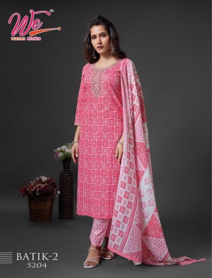 We by Batik 2 exclusive pure cotton printed elegant kurti pant and dupatta catalogue at low rate readymade suit catalogs