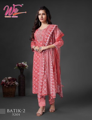 We by Batik 2 exclusive pure cotton printed elegant kurti pant and dupatta catalogue at low rate readymade suit catalogs