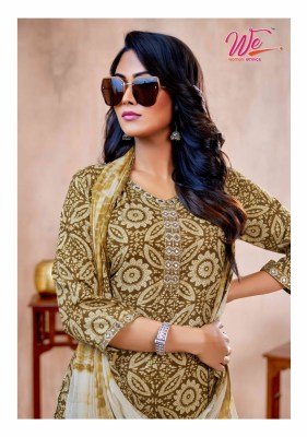 We by Hotfire heavy reyon printed kurti afghani and dupatta catalogue at low rate readymade suit catalogs