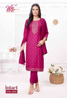 We by women ethnics presents Intact Heavy Rayon Kurti pant dupatta set wholesale Kurti catalogue Surat  kurtis catalogs