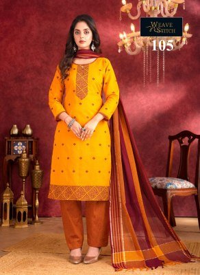 Weave N Stitch Drishi Vol 3 South Cotton Jacquard Butti Ready Made Suit with Fancy Dupatta Wholesale kurtis catalogs