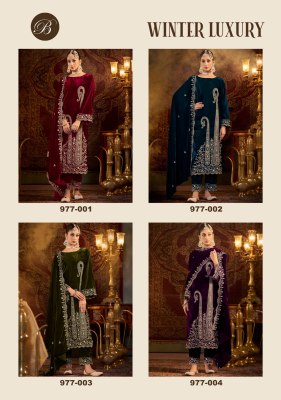 Winter Luxury by Belliza Pure Velvet Heavy Embroidered Unstitched Pakistani suit catalogue pakistani suit catalogs