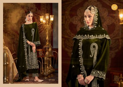 Winter Luxury by Belliza Pure Velvet Heavy Embroidered Unstitched Pakistani suit catalogue pakistani suit catalogs