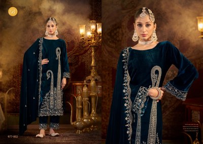 Winter Luxury by Belliza Pure Velvet Heavy Embroidered Unstitched Pakistani suit catalogue pakistani suit catalogs