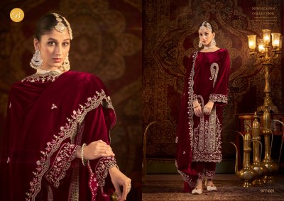 Winter Luxury by Belliza Pure Velvet Heavy Embroidered Unstitched Pakistani suit catalogue pakistani suit catalogs