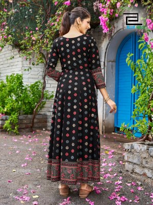 Womaniya vol 15 by blue hills reyon Anarkali embroidered gown kurti catalogue at affordable rate kurtis catalogs