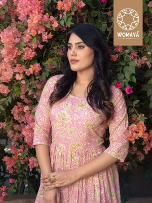 Womaya by vibrance 2 4layer pure cotton gown with handwork gown catalogue at affordable rate gown catalogs