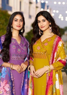 Woodee Sargam Premium Rayon Muslin Top with Plazzo Pant Digital Print Thread And Hand Work And Wholesale kurtis catalogs